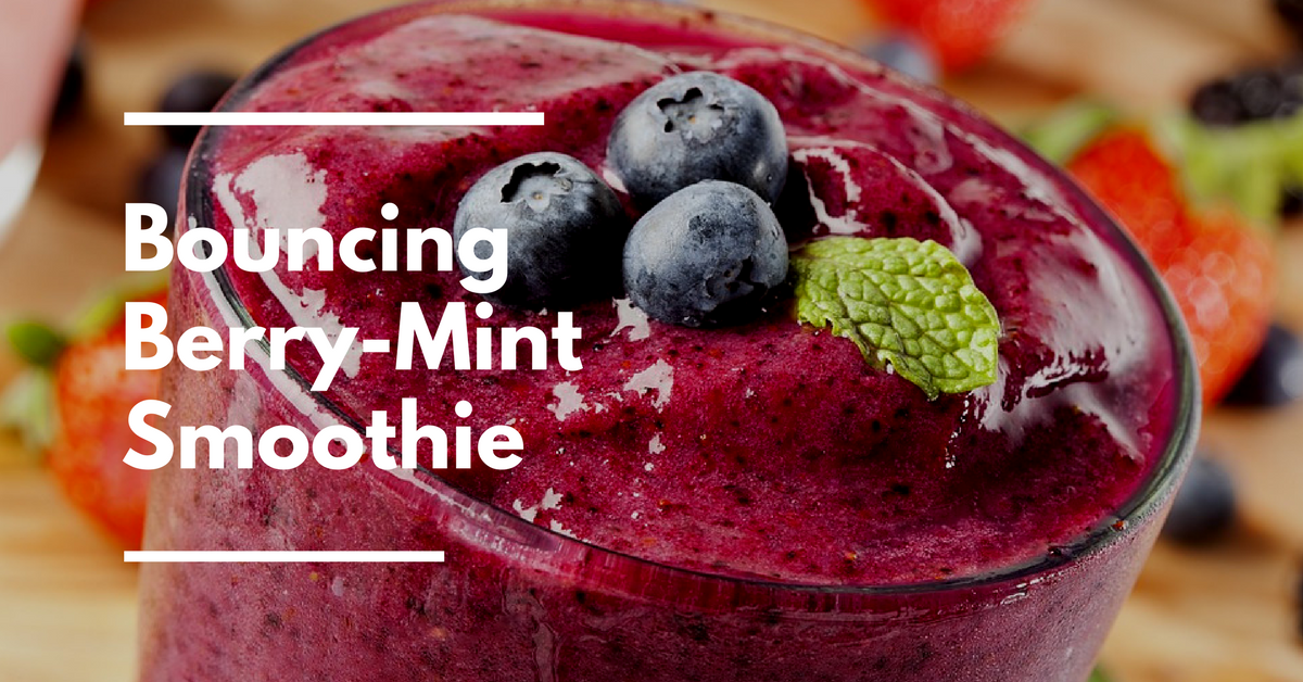 Bouncing berry-mint smoothie