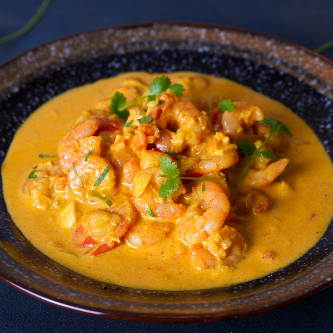 Curried prawn stir-fry