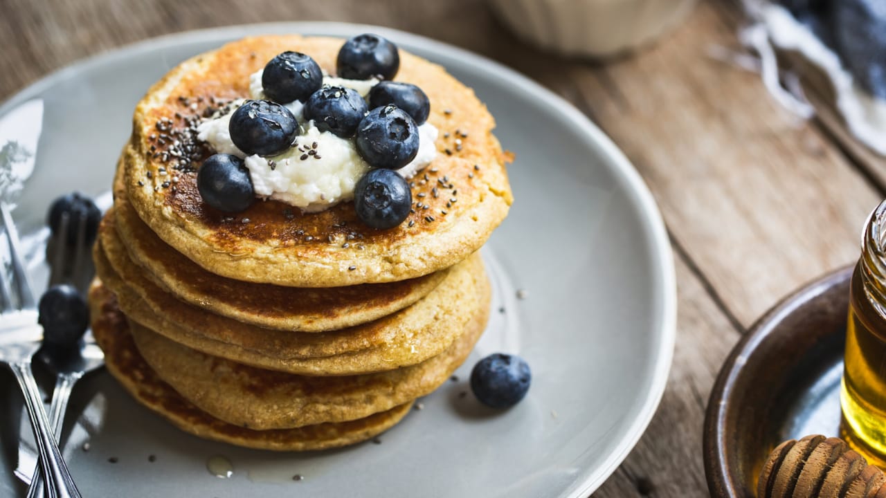 Vanilla protein pancakes