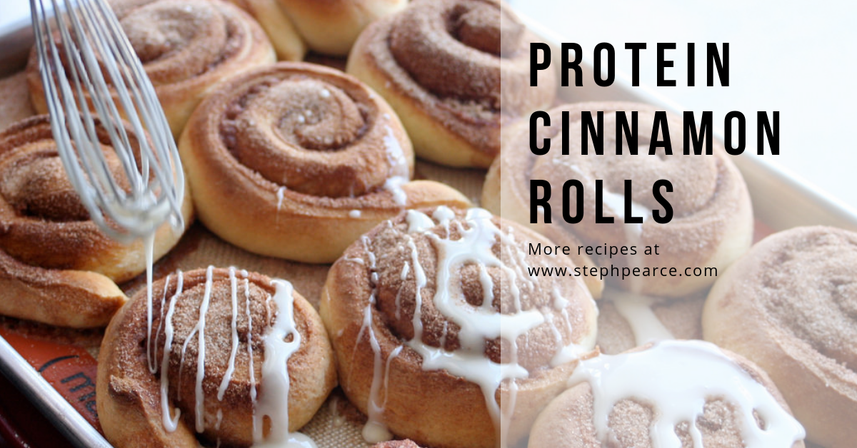 Healthy Protein Cinnamon Rolls Recipe by Steph Pearce